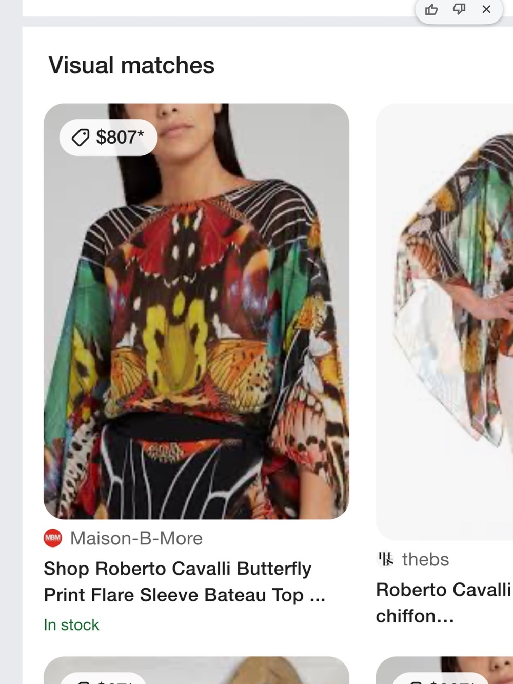 Roberto Cavalli Black Multicolor Butterfly-Print Sheer Tunic Top - Picture 12 of 13